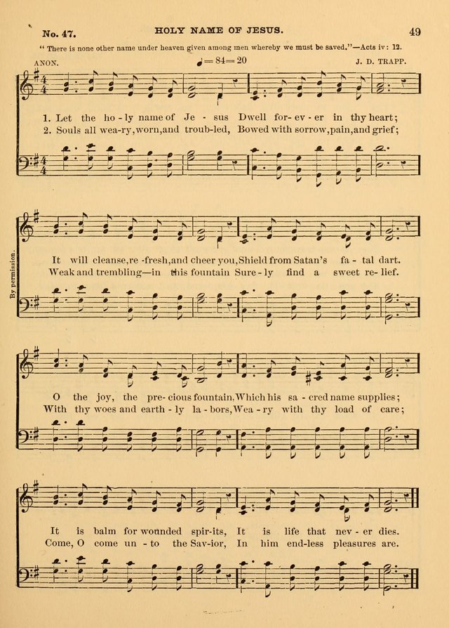 The Christian Sunday School Hymnal: a compilation of choice hymns and tunes for Sunday schools page 49