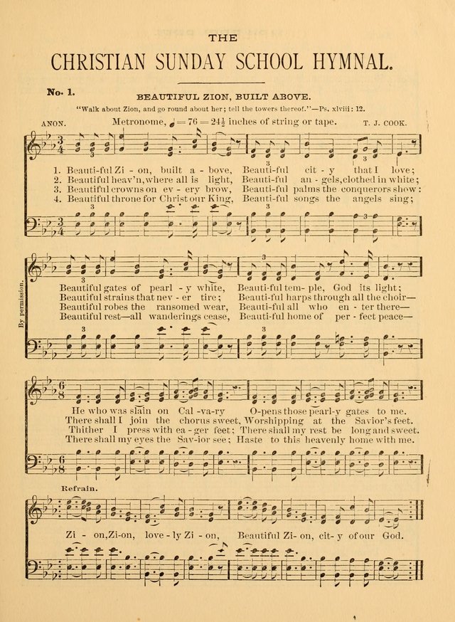The Christian Sunday School Hymnal: a compilation of choice hymns and tunes for Sunday schools page 5