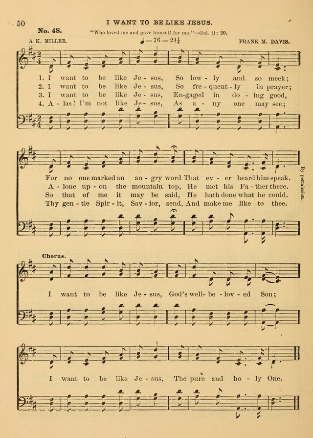 The Christian Sunday School Hymnal: a compilation of choice hymns and tunes for Sunday schools page 50
