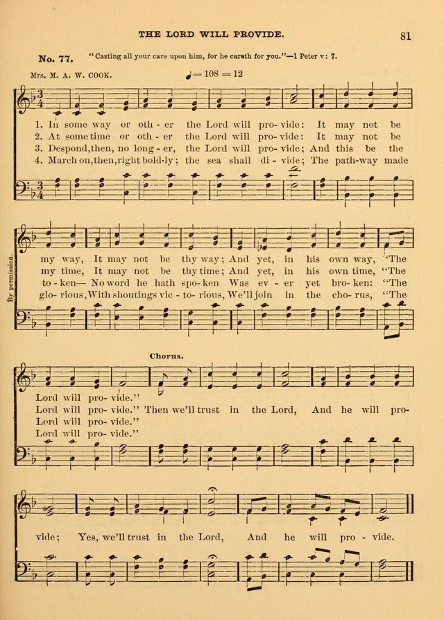 The Christian Sunday School Hymnal: a compilation of choice hymns and tunes for Sunday schools page 81