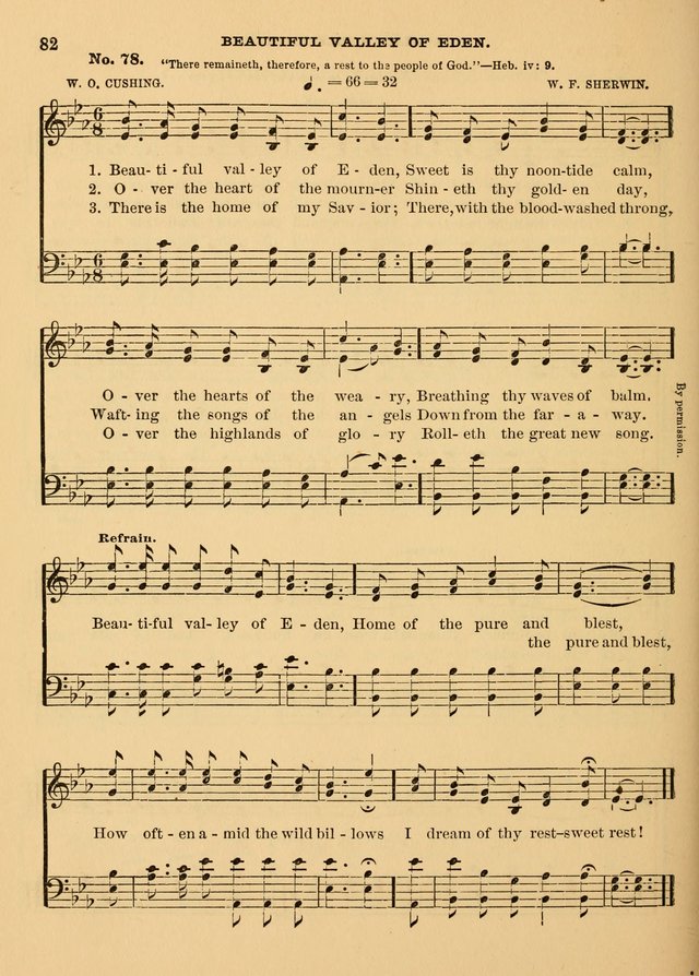 The Christian Sunday School Hymnal: a compilation of choice hymns and tunes for Sunday schools page 82