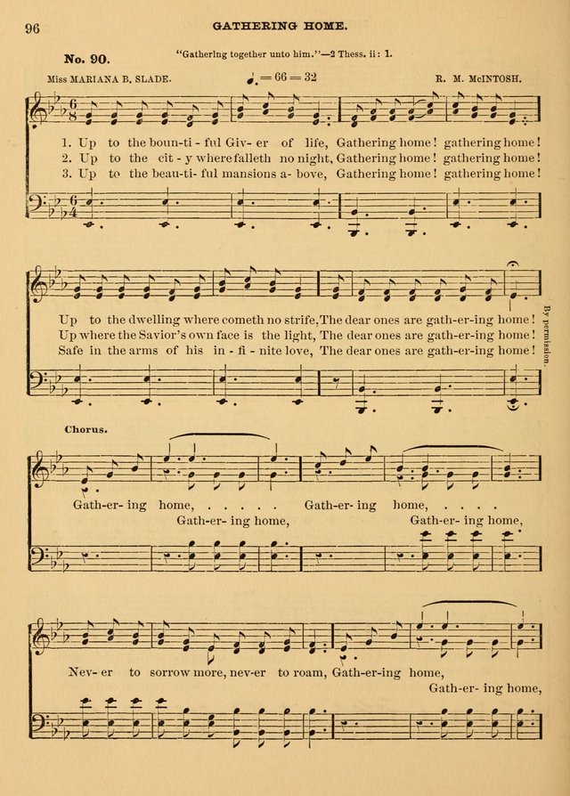 The Christian Sunday School Hymnal: a compilation of choice hymns and tunes for Sunday schools page 96