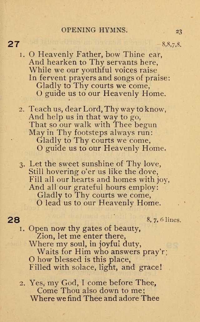 The Church and Sunday-School Hymnal page 111