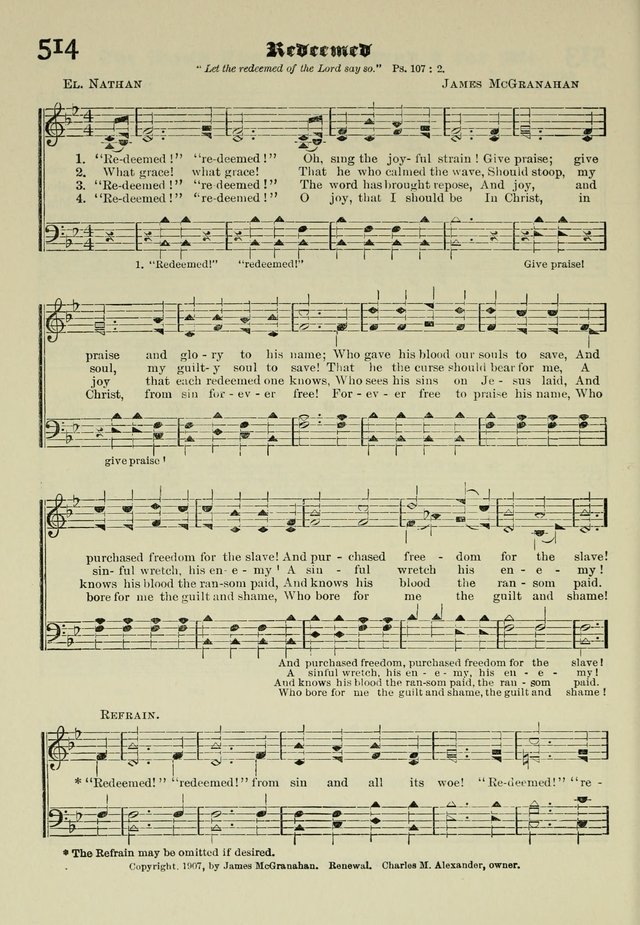 Church and Sunday School Hymnal with Supplement: a Collection of Hymns and Sacred Songs ... [with Deutscher Anhang] page 390