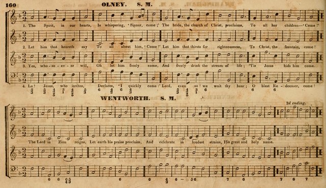The Choir: or, Union collection of church music. Consisting of a great variety of psalm and hymn tunes, anthems, &c. original and selected. Including many beautiful subjects from the works.. (2nd ed.) page 160