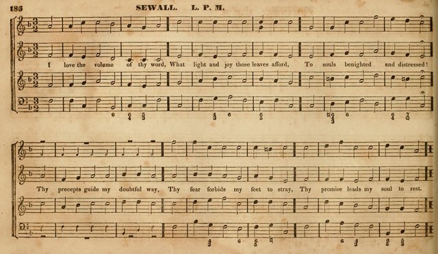 The Choir: or, Union collection of church music. Consisting of a great variety of psalm and hymn tunes, anthems, &c. original and selected. Including many beautiful subjects from the works.. (2nd ed.) page 186