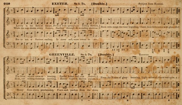 The Choir: or, Union collection of church music. Consisting of a great variety of psalm and hymn tunes, anthems, &c. original and selected. Including many beautiful subjects from the works.. (2nd ed.) page 240