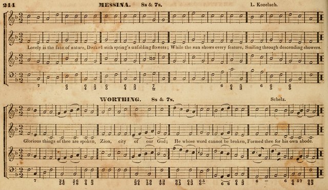 The Choir: or, Union collection of church music. Consisting of a great variety of psalm and hymn tunes, anthems, &c. original and selected. Including many beautiful subjects from the works.. (2nd ed.) page 244