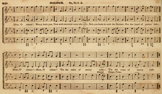 The Choir: or, Union collection of church music. Consisting of a great variety of psalm and hymn tunes, anthems, &c. original and selected. Including many beautiful subjects from the works.. (2nd ed.) page 248