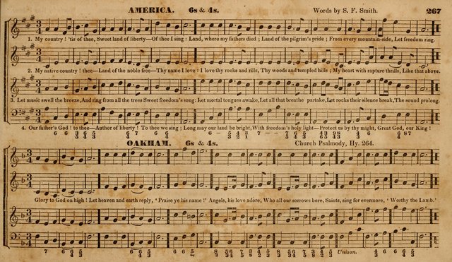 The Choir: or, Union collection of church music. Consisting of a great variety of psalm and hymn tunes, anthems, &c. original and selected. Including many beautiful subjects from the works.. (2nd ed.) page 267