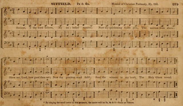 The Choir: or, Union collection of church music. Consisting of a great variety of psalm and hymn tunes, anthems, &c. original and selected. Including many beautiful subjects from the works.. (2nd ed.) page 279