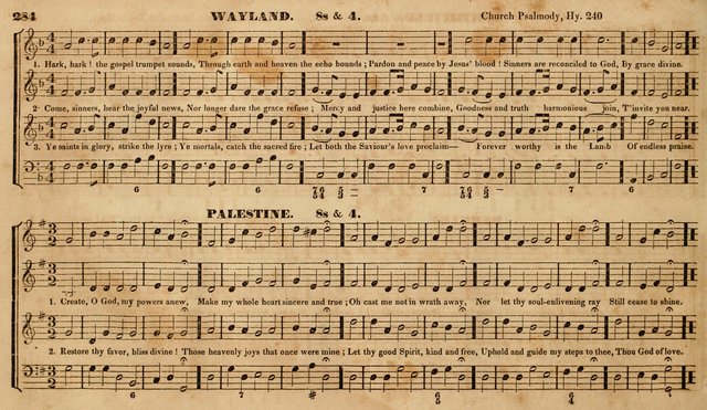 The Choir: or, Union collection of church music. Consisting of a great variety of psalm and hymn tunes, anthems, &c. original and selected. Including many beautiful subjects from the works.. (2nd ed.) page 284