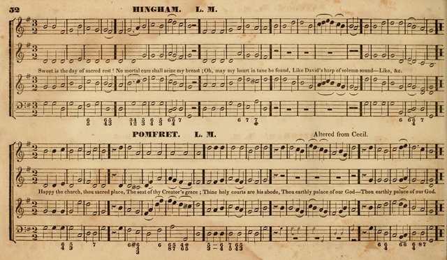 The Choir: or, Union collection of church music. Consisting of a great variety of psalm and hymn tunes, anthems, &c. original and selected. Including many beautiful subjects from the works.. (2nd ed.) page 52