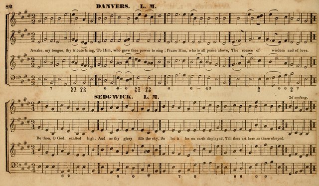 The Choir: or, Union collection of church music. Consisting of a great variety of psalm and hymn tunes, anthems, &c. original and selected. Including many beautiful subjects from the works.. (2nd ed.) page 82