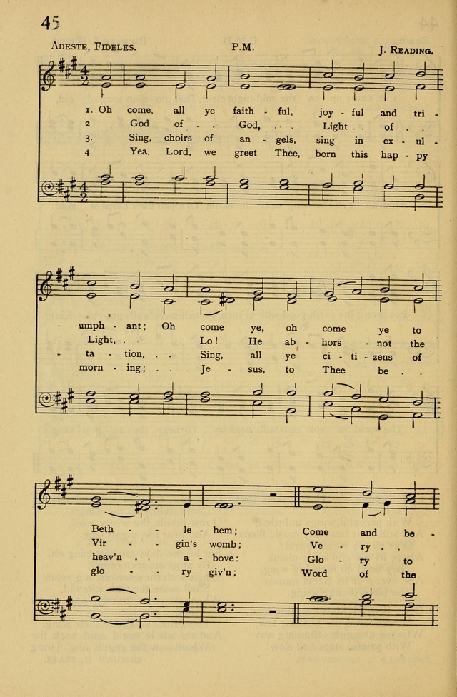 Columbia University Hymnal page 46