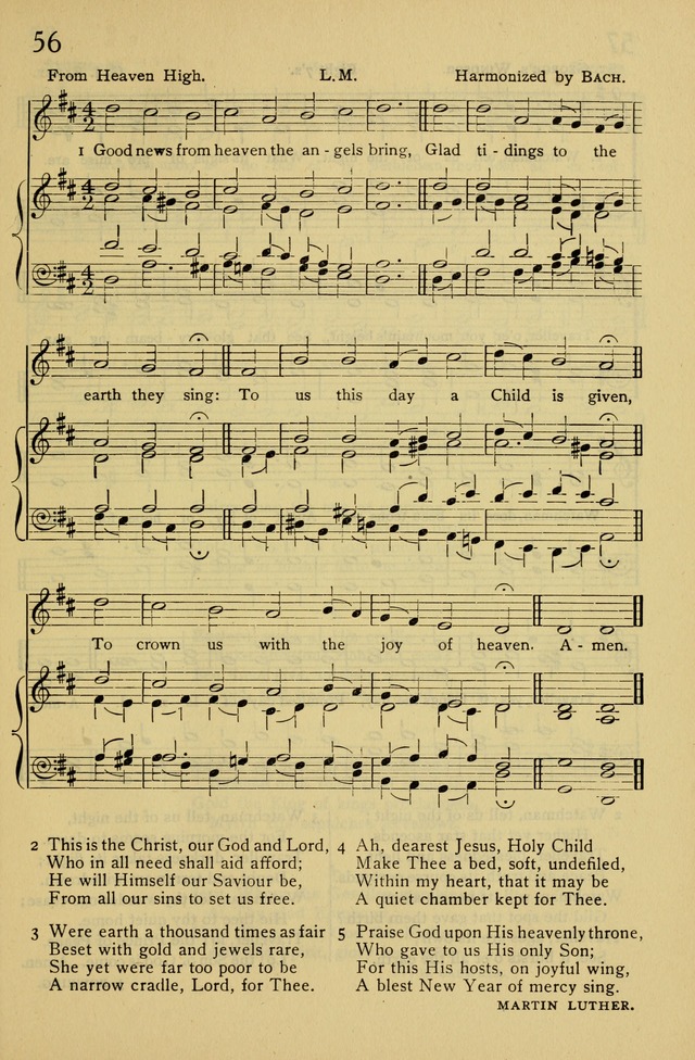 Columbia University Hymnal page 61