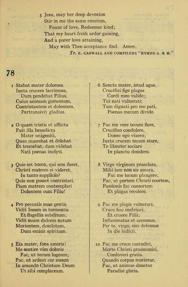 Columbia University Hymnal page 83
