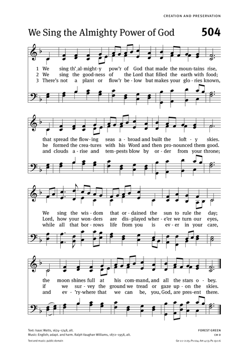 Christian Worship: Hymnal page 479