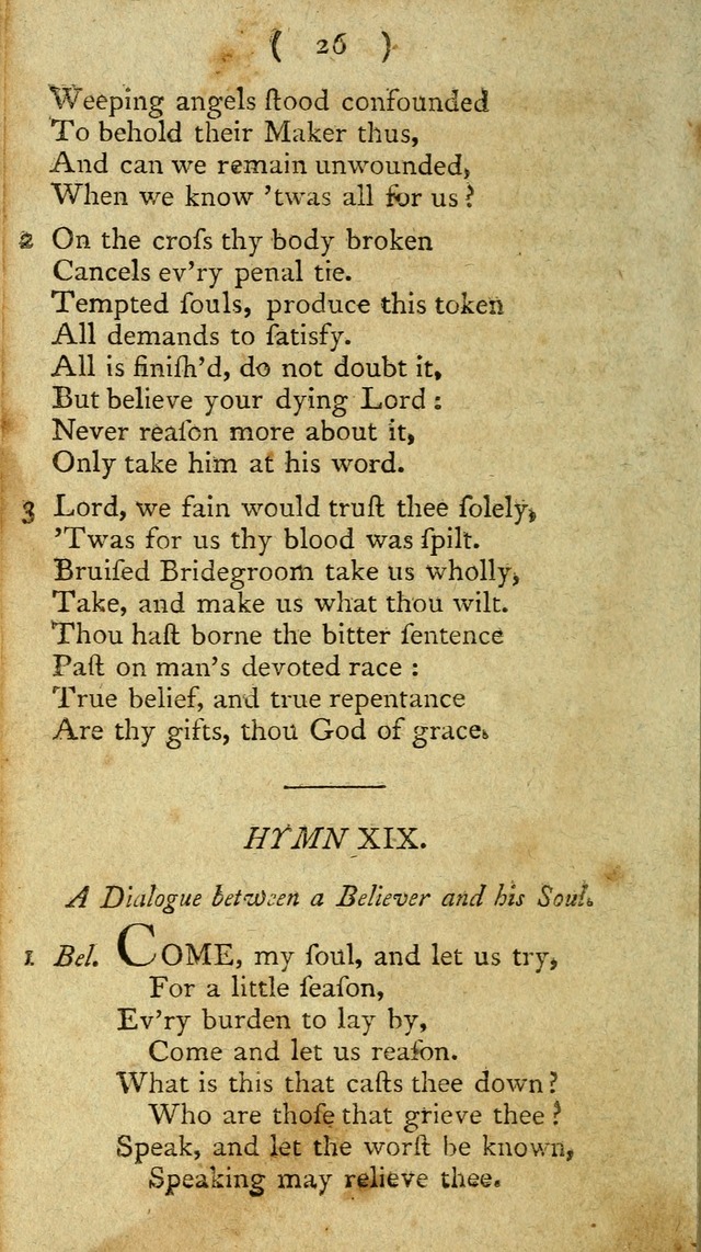 A Collection of Hymns for the use of Christians page 100