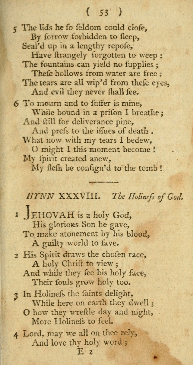 A Collection of Hymns for the use of Christians page 127