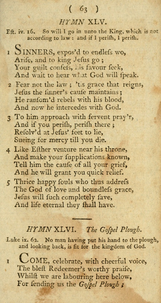 A Collection of Hymns for the use of Christians page 137