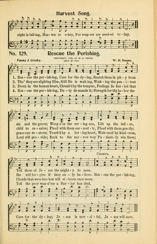 Diadems: a collection of religious songs, new and old, for the church and Sunday school page 129