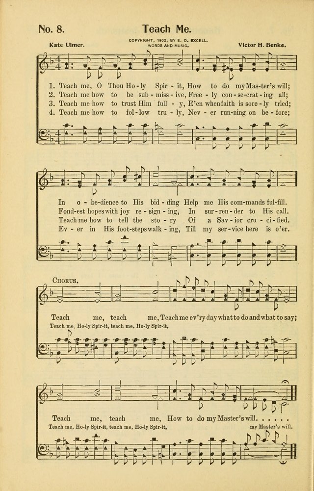 Diadems: a collection of religious songs, new and old, for the church and Sunday school page 8