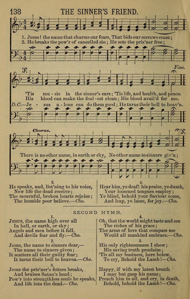 The Devotional Chimes: a choice collection of new and standard hymns and tunes, adapted to all occasions of social worship, family devotions, and congregational singing page 138