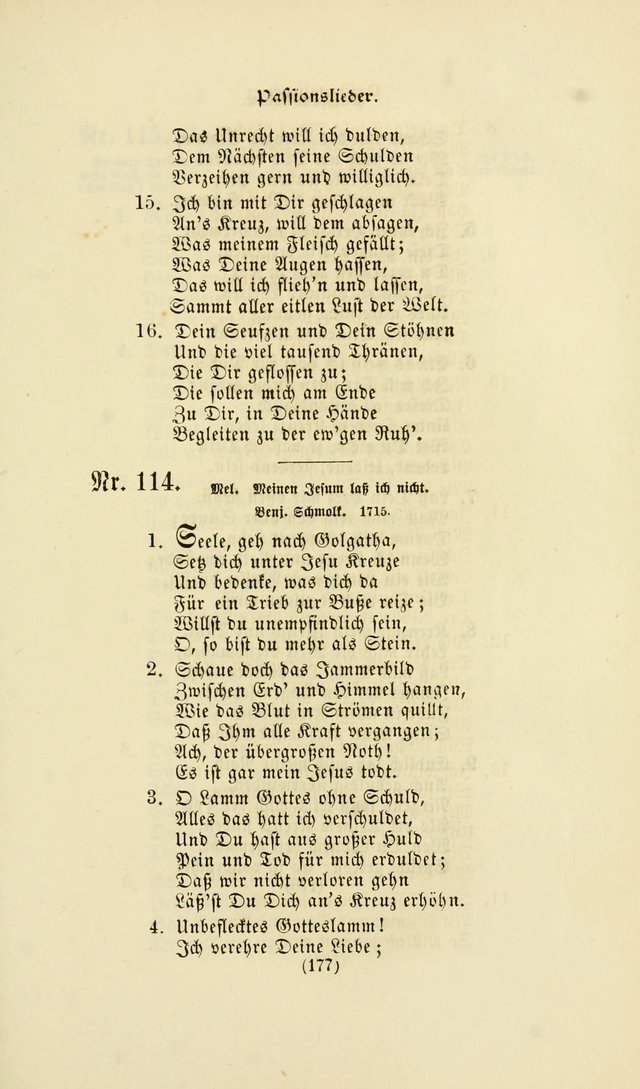 Deutsches Gesang- und Choralbuch: eine Auswahl geistlicher Lieder ... Neue, verbesserte und verhmehrte Aufl. page 174