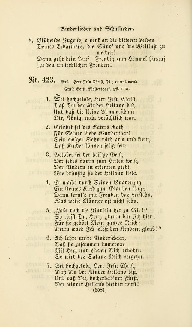 Deutsches Gesang- und Choralbuch: eine Auswahl geistlicher Lieder ... Neue, verbesserte und verhmehrte Aufl. page 555