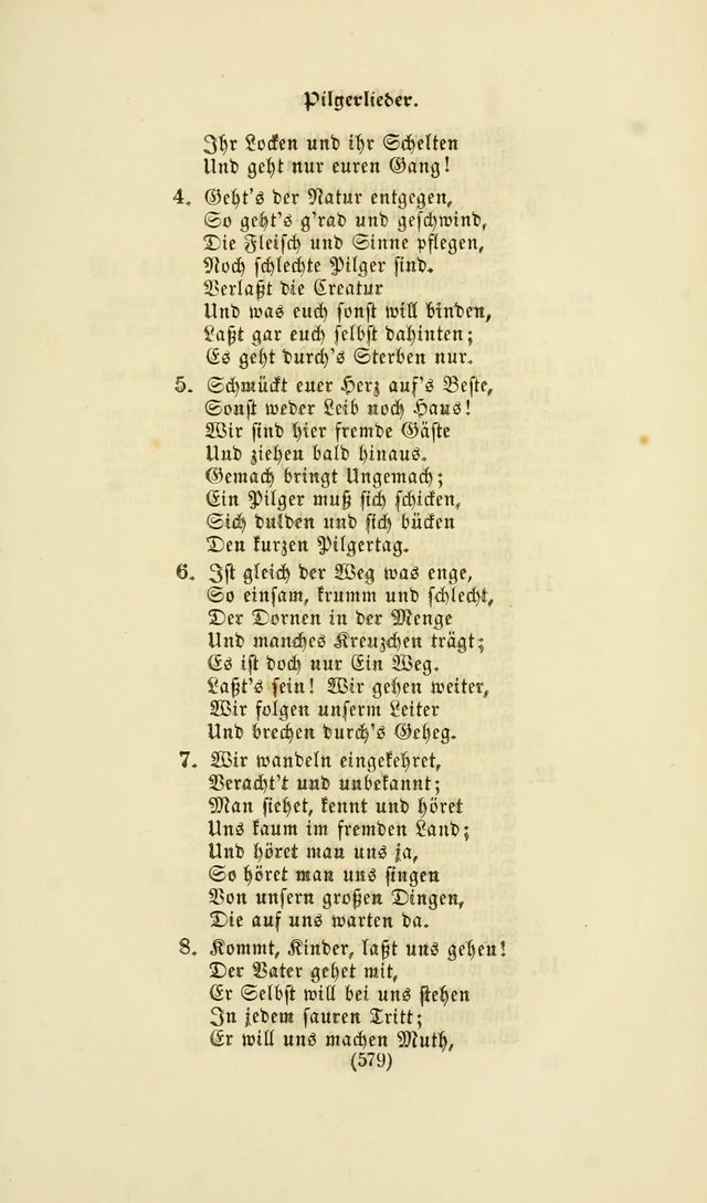 Deutsches Gesang- und Choralbuch: eine Auswahl geistlicher Lieder ... Neue, verbesserte und verhmehrte Aufl. page 576