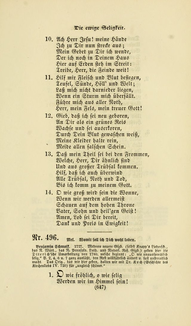 Deutsches Gesang- und Choralbuch: eine Auswahl geistlicher Lieder ... Neue, verbesserte und verhmehrte Aufl. page 644