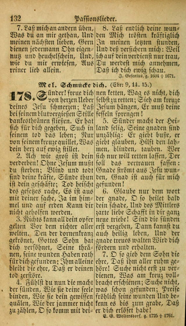 Deutsches Gesangbuch für die Evangelisch-Luterische Kirche in den Vereinigten Staaten: herausgegeben mit kirchlicher Genehmigung  page 132