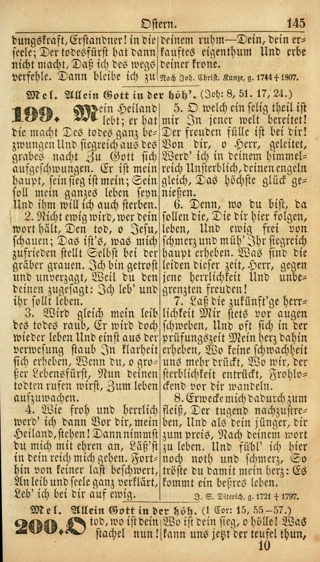 Deutsches Gesangbuch für die Evangelisch-Luterische Kirche in den Vereinigten Staaten: herausgegeben mit kirchlicher Genehmigung  page 145