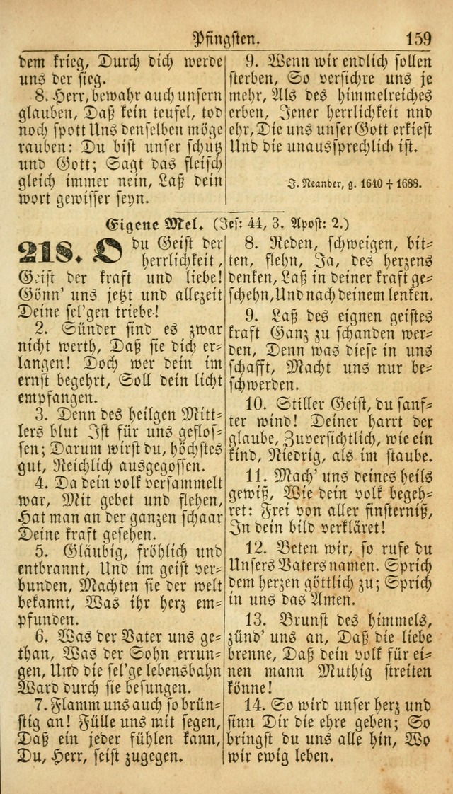 Deutsches Gesangbuch für die Evangelisch-Luterische Kirche in den Vereinigten Staaten: herausgegeben mit kirchlicher Genehmigung  page 159