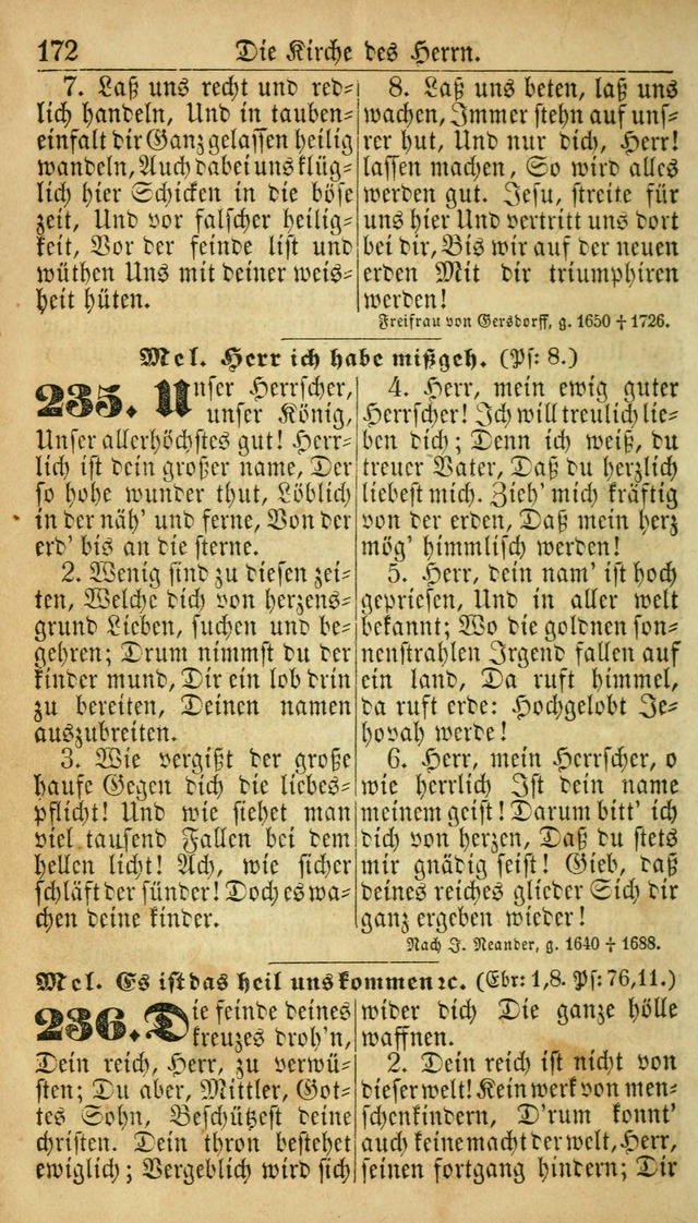 Deutsches Gesangbuch für die Evangelisch-Luterische Kirche in den Vereinigten Staaten: herausgegeben mit kirchlicher Genehmigung  page 172
