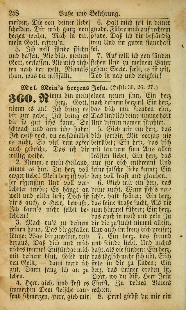 Deutsches Gesangbuch für die Evangelisch-Luterische Kirche in den Vereinigten Staaten: herausgegeben mit kirchlicher Genehmigung  page 258