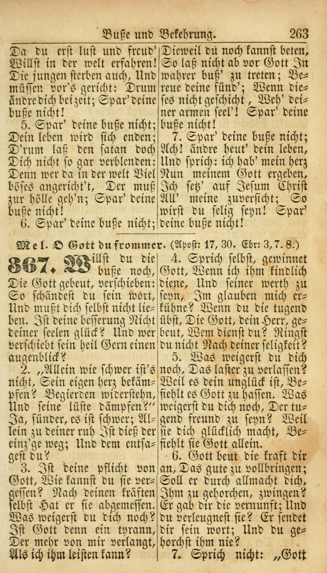 Deutsches Gesangbuch für die Evangelisch-Luterische Kirche in den Vereinigten Staaten: herausgegeben mit kirchlicher Genehmigung  page 263