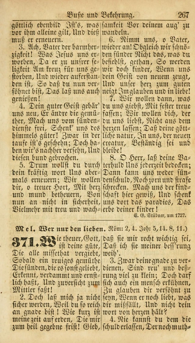 Deutsches Gesangbuch für die Evangelisch-Luterische Kirche in den Vereinigten Staaten: herausgegeben mit kirchlicher Genehmigung  page 267