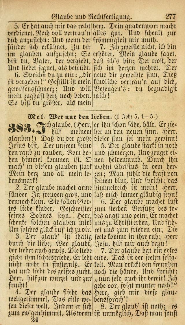 Deutsches Gesangbuch für die Evangelisch-Luterische Kirche in den Vereinigten Staaten: herausgegeben mit kirchlicher Genehmigung  page 277