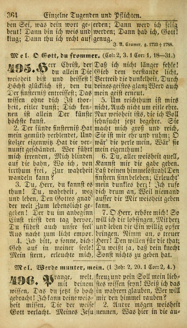 Deutsches Gesangbuch für die Evangelisch-Luterische Kirche in den Vereinigten Staaten: herausgegeben mit kirchlicher Genehmigung  page 364