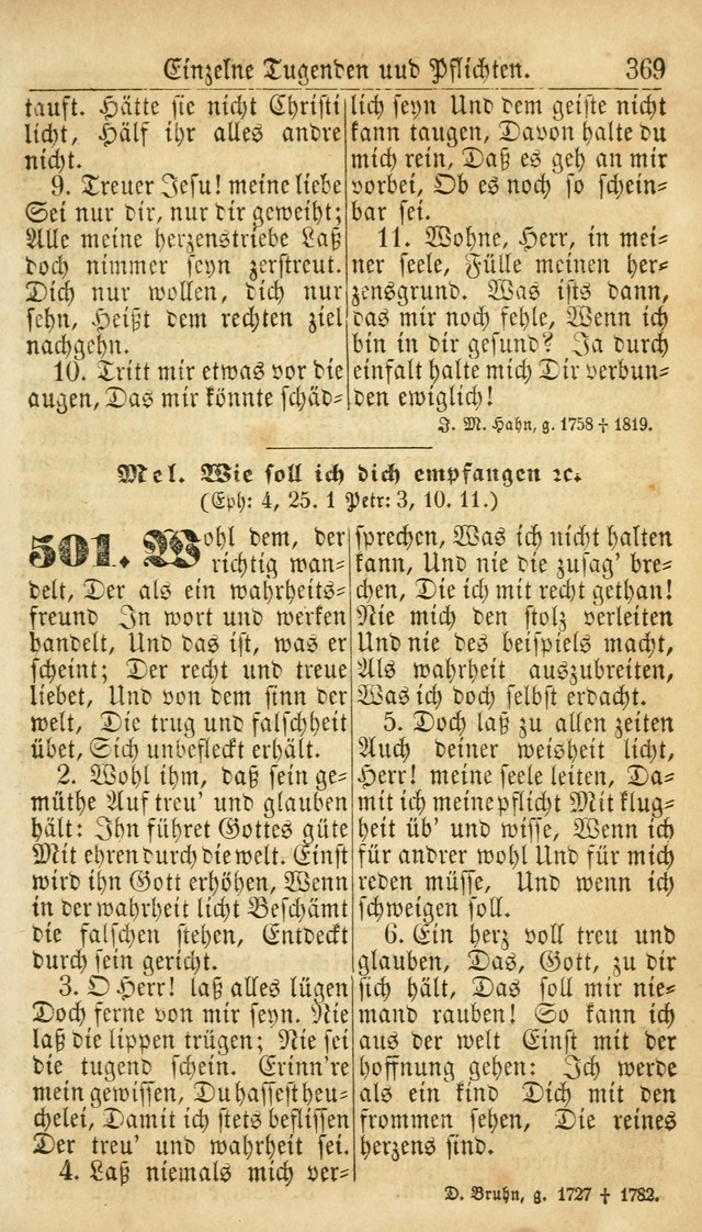 Deutsches Gesangbuch für die Evangelisch-Luterische Kirche in den Vereinigten Staaten: herausgegeben mit kirchlicher Genehmigung  page 369