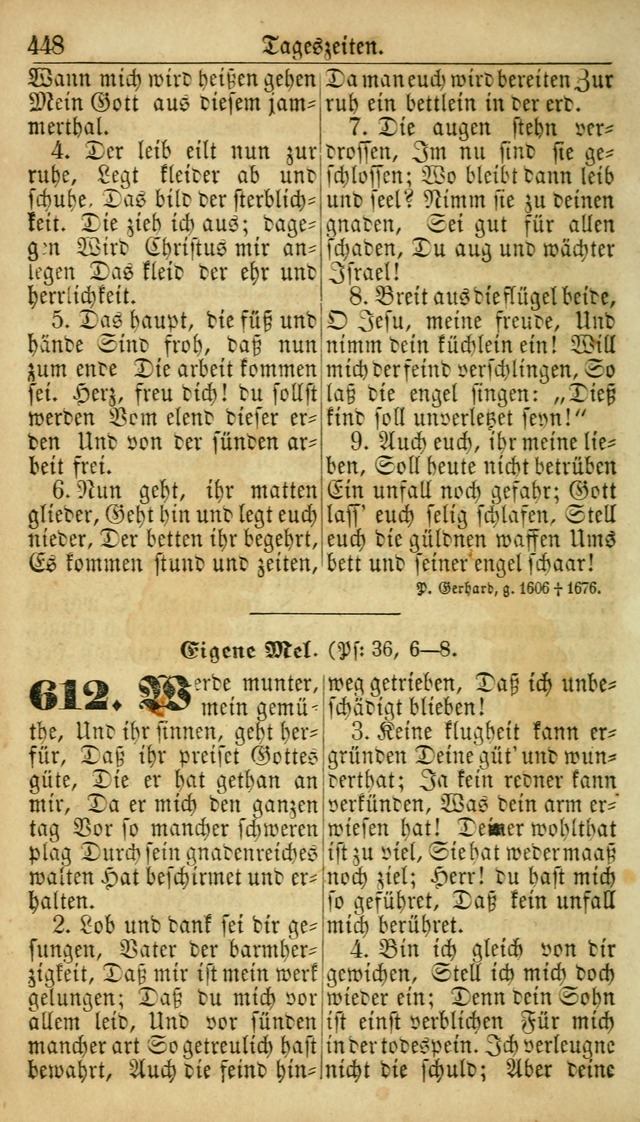Deutsches Gesangbuch für die Evangelisch-Luterische Kirche in den Vereinigten Staaten: herausgegeben mit kirchlicher Genehmigung  page 448
