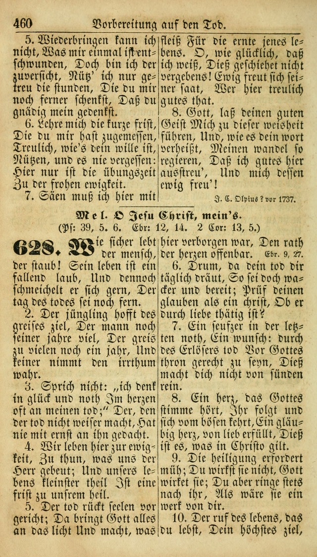 Deutsches Gesangbuch für die Evangelisch-Luterische Kirche in den Vereinigten Staaten: herausgegeben mit kirchlicher Genehmigung  page 460