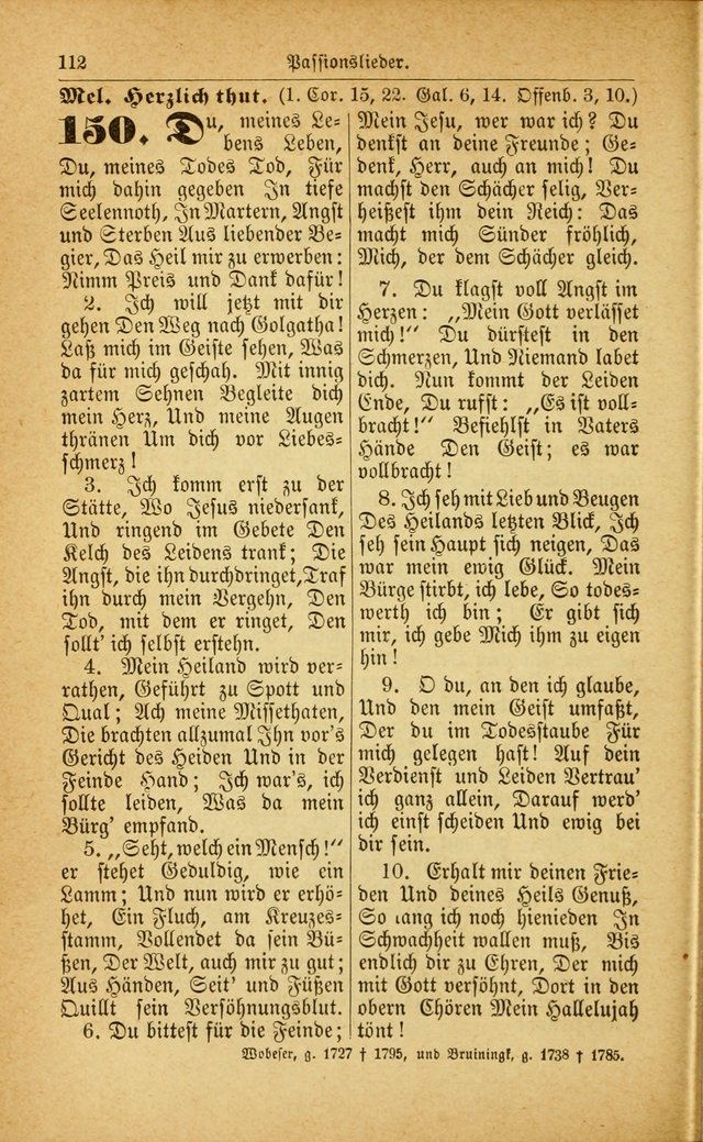 Deutsches Gesangbuch: für den Evangelisch-Lutherische Kirche in den Vereinigten Staaten herausgegen mit kirchlicher Genehmigung  page 166