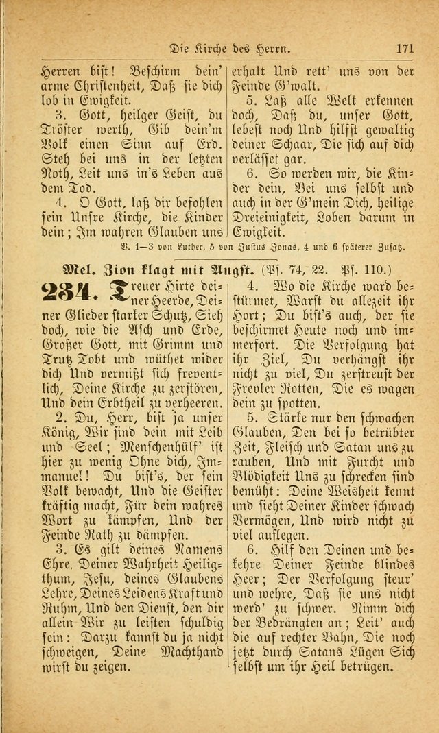 Deutsches Gesangbuch: für den Evangelisch-Lutherische Kirche in den Vereinigten Staaten herausgegen mit kirchlicher Genehmigung  page 225