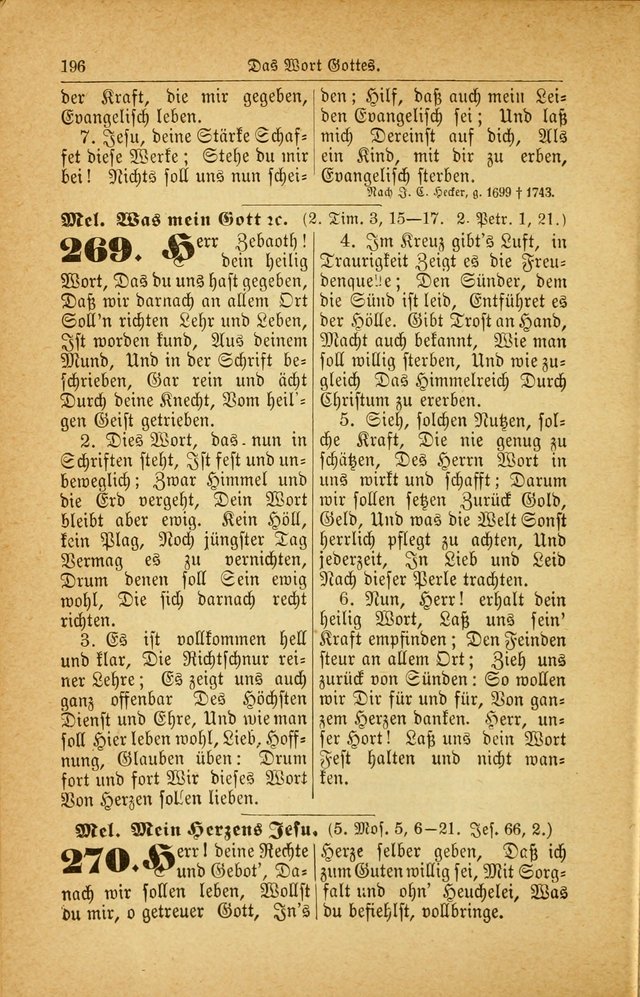 Deutsches Gesangbuch: für den Evangelisch-Lutherische Kirche in den Vereinigten Staaten herausgegen mit kirchlicher Genehmigung  page 250