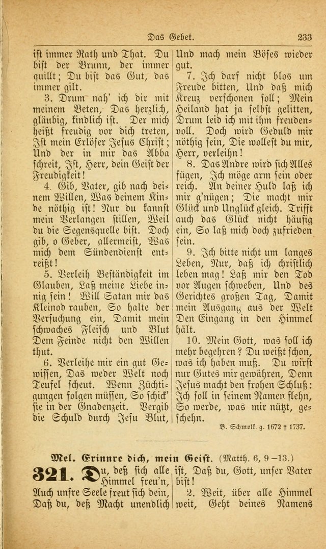 Deutsches Gesangbuch: für den Evangelisch-Lutherische Kirche in den Vereinigten Staaten herausgegen mit kirchlicher Genehmigung  page 287