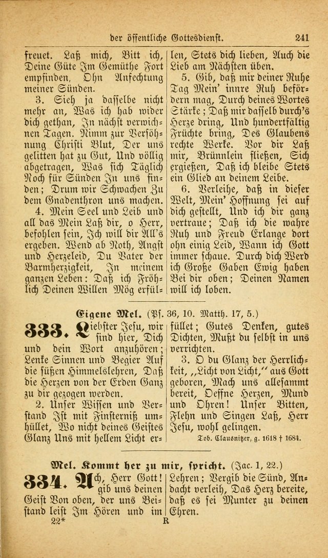 Deutsches Gesangbuch: für den Evangelisch-Lutherische Kirche in den Vereinigten Staaten herausgegen mit kirchlicher Genehmigung  page 295