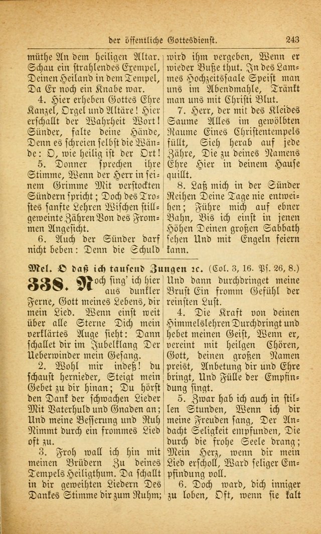 Deutsches Gesangbuch: für den Evangelisch-Lutherische Kirche in den Vereinigten Staaten herausgegen mit kirchlicher Genehmigung  page 297